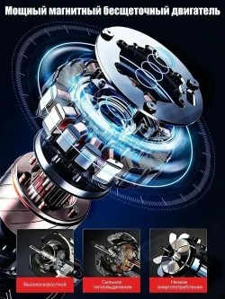 Дрель шуруповерт аккумуляторная Moktial С Двумя Аккумуляторами 2000 mAh, 60 Нм, 2000 об/мин, Регулировка Скорости, Светодиодная Подсветка