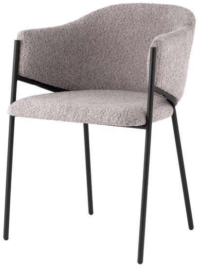 Стул Brace букле серый