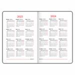 Ежедневник датированный 2023 А5 138x213 мм BRAUBERG "Towny", под кожу, клапан, синий, 114009