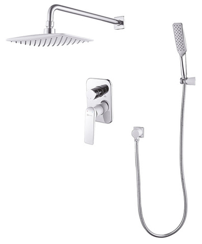 душевая система LEMARK Allegro "Тропический дождь", встраиваемая, хром/белый LM5929CW