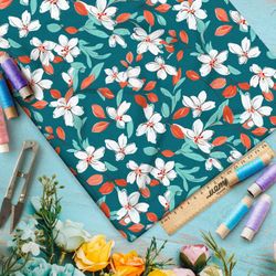 Ткань премиум шифон цветочный поток фантазий