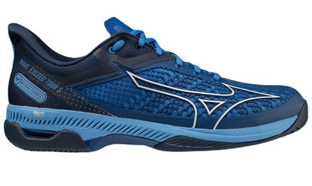 Мужские кроссовки теннисные Mizuno Wave Exceed Tour 5 AC - true blue/white/dress blue