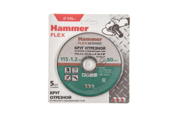 Круг отрезной Hammer / 115 x 1.2 x 22,23 (5 шт.)