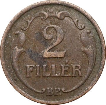 2 филлера 1926-1940 Венгрия