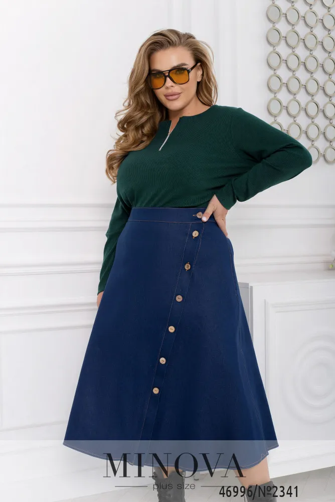 Юбка 2341-синий Minova