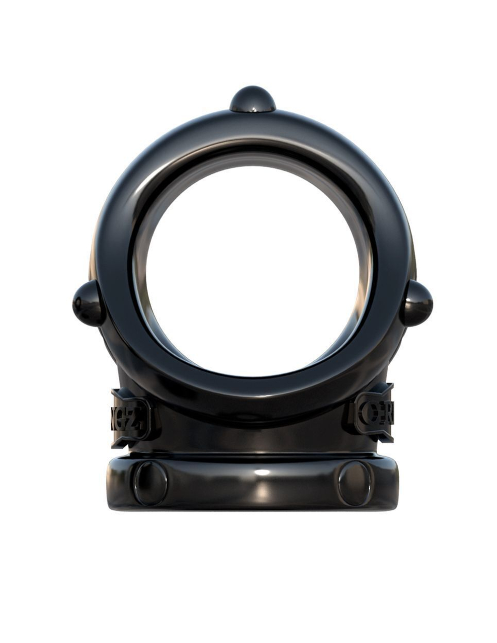 Черное эрекционное кольцо Rock Hard Cock Pipe (Цвет: черный)