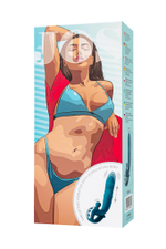 Зеленый вибратор с функцией Up&Down и стимулирующим кольцом Mija - 19 см. (Цвет: зеленый)