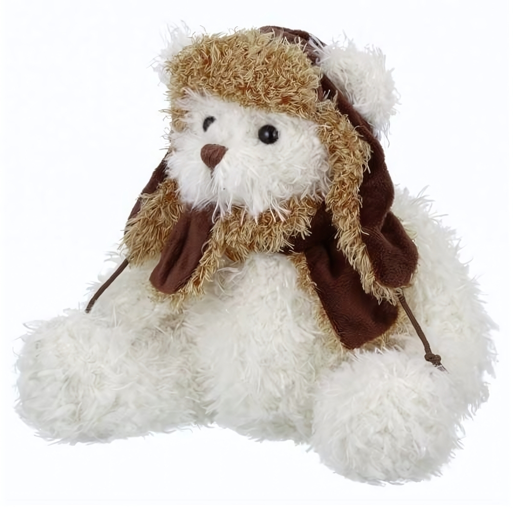 Мишка в шапочке и шарфике, 22 см, в/п 22*13*10 см