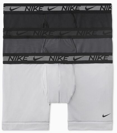 Мужские боксеры спортивные Nike Dri-Fit Ultra Stretch Micro Trunk 3P - wolf grey/anthracite/black