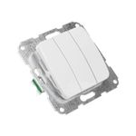 DEA Выключатель 3кл с/у 10А мех. Бел KRANZ