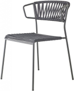 Кресло плетеное Scab Design Lisa Filo, антрацит, черный