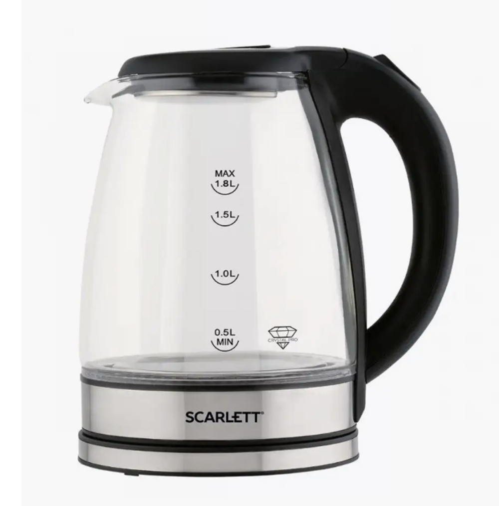 Электрочайник Scarlett (Черный) SC-EK27G88 (h)