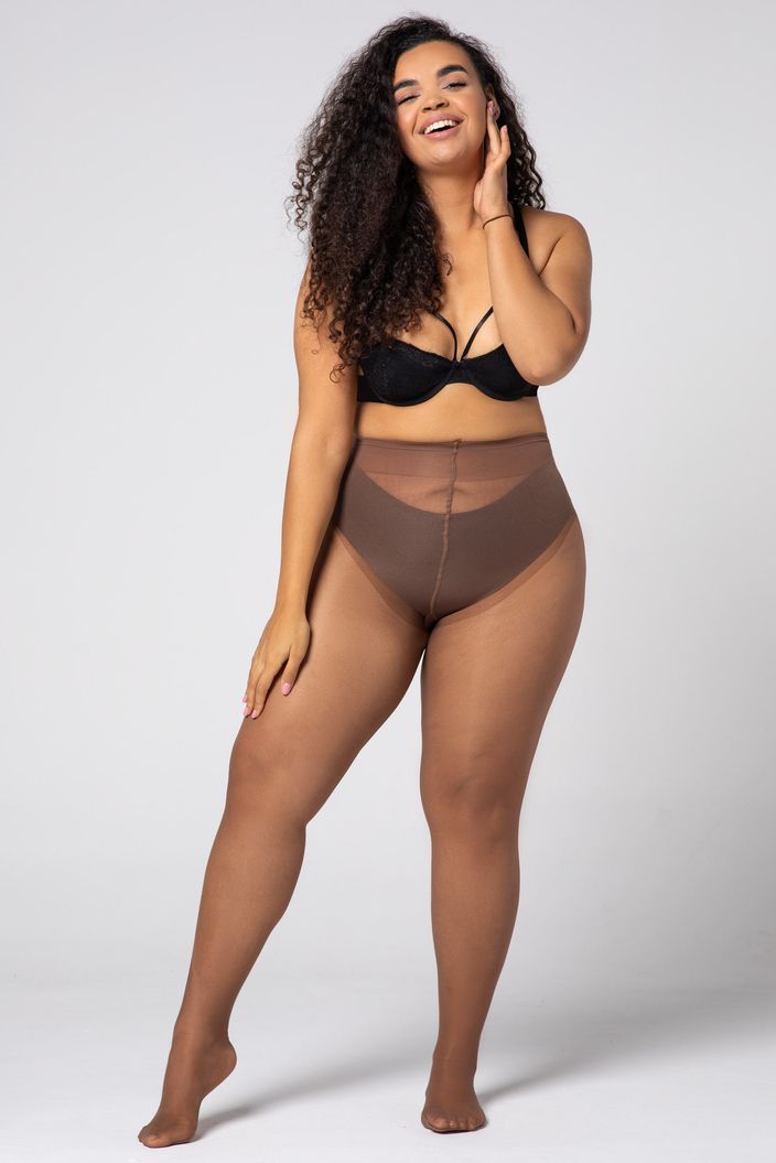 Колготки MONA QUEEN SIZE HIP-NOTIC BIKINI цвет: Smoky Topaz