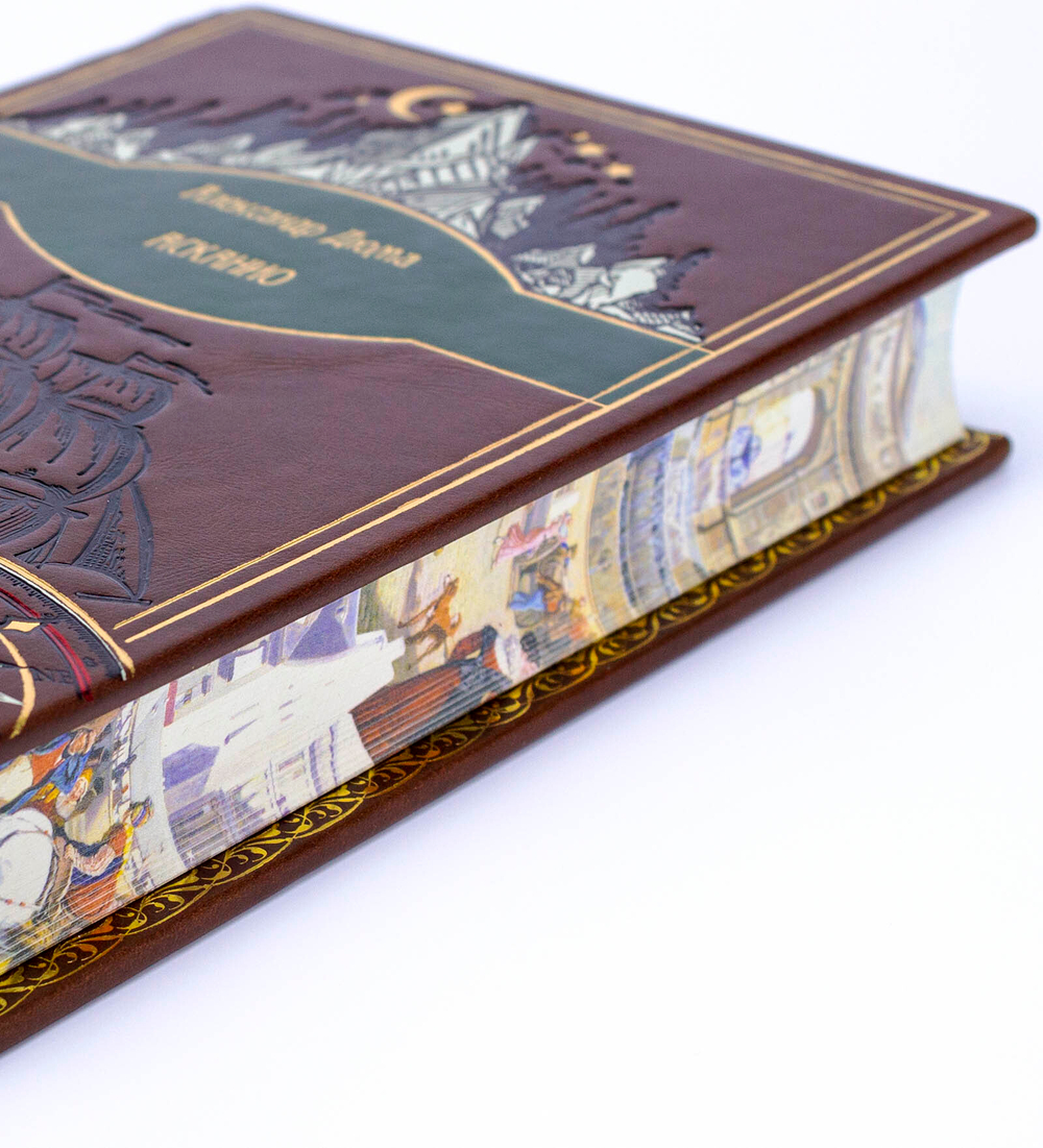 Дюма Александр "Осканио". Подарочное издание в кожаном переплете