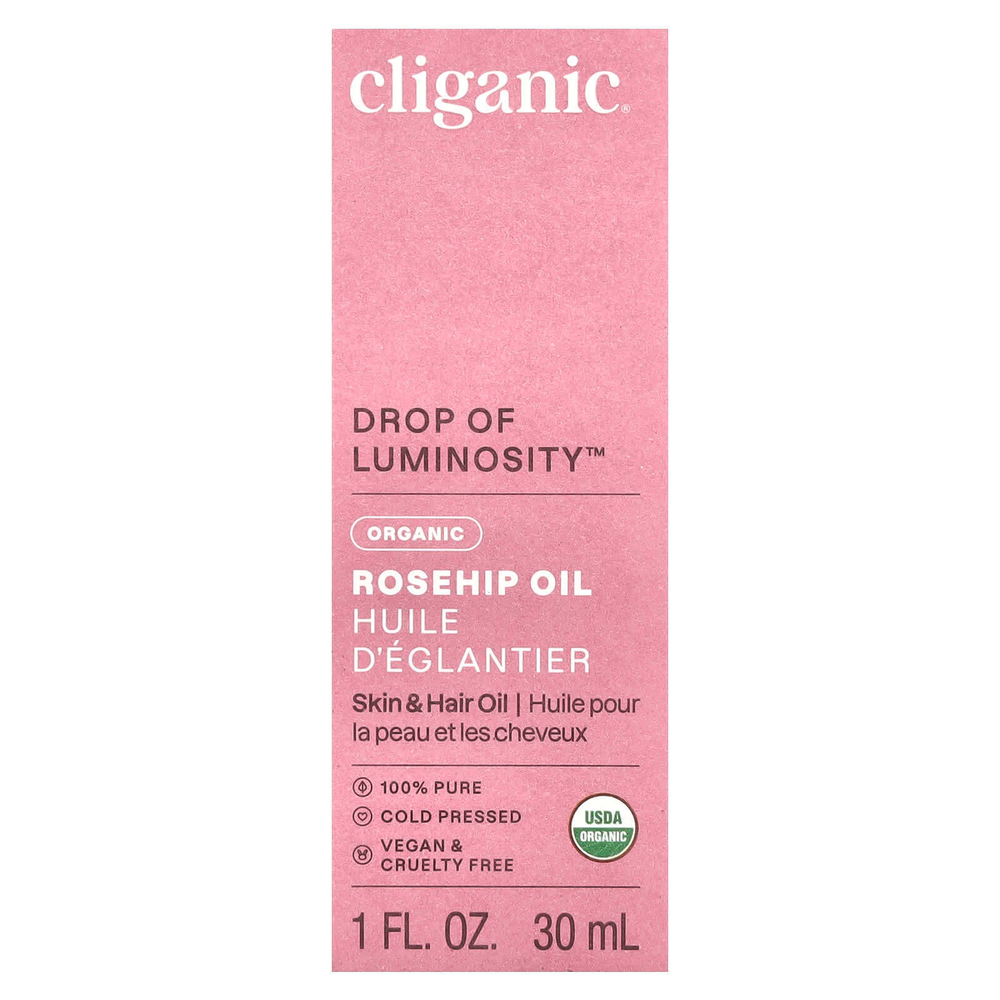 Cliganic, органическое масло шиповника, 30 мл (1 жидк. унция)