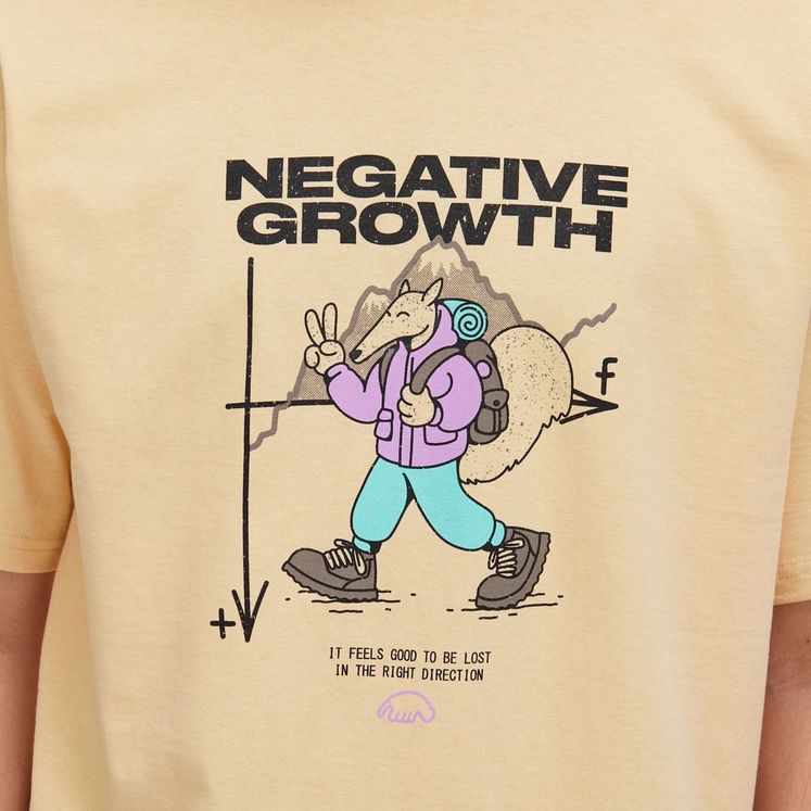Футболка ANTEATER Negative Growth, бежевый