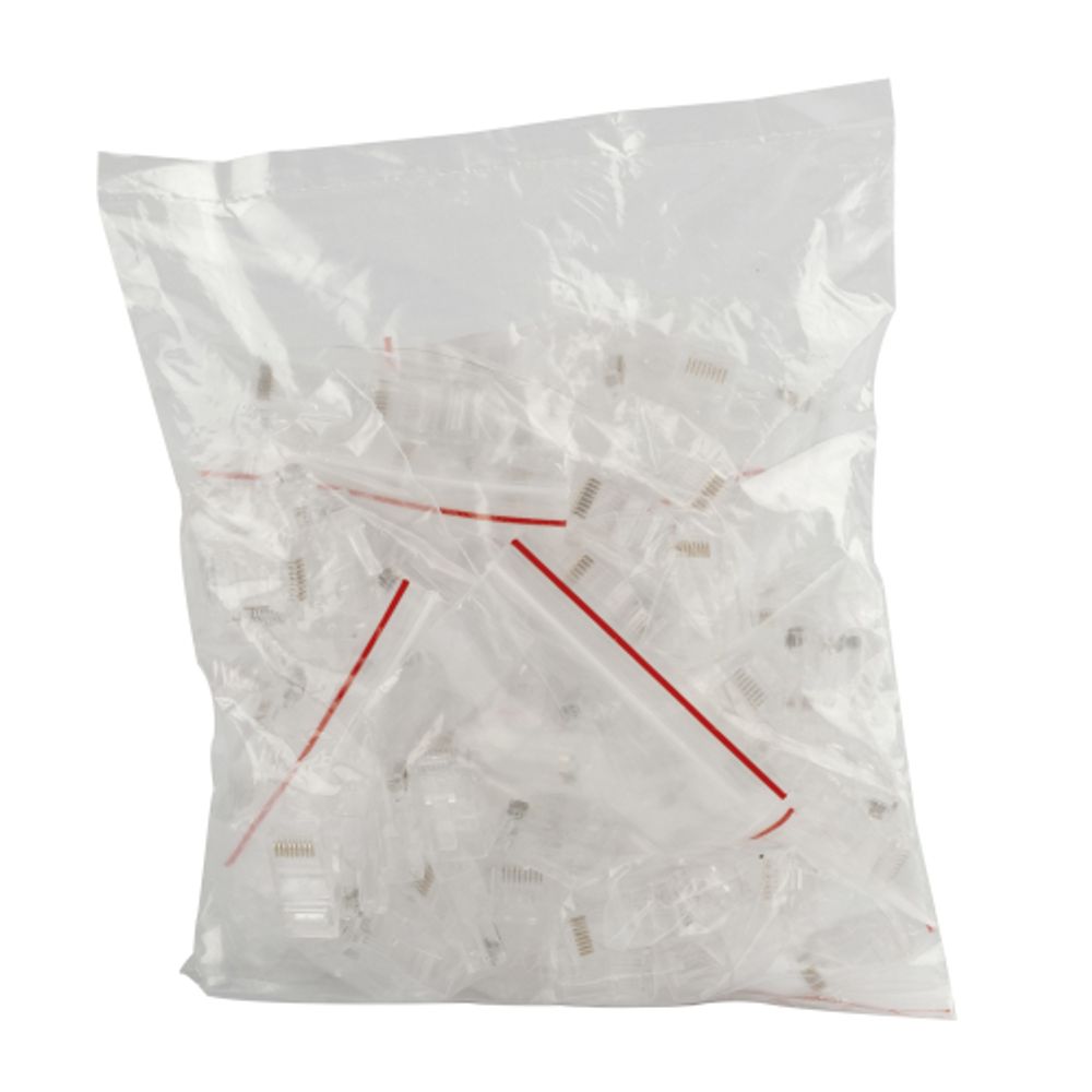 Джек RJ-45 ЭРА RJ-1 8P8C CAT 5e упаковка 100 шт