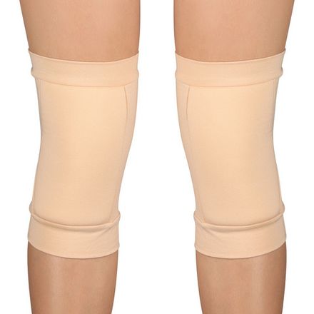 Наколенники для гимнастики и танцев INDIGO, SM-113-B, р.XS, 3-6лет, хлопок, эластан, ПУ, бежевый