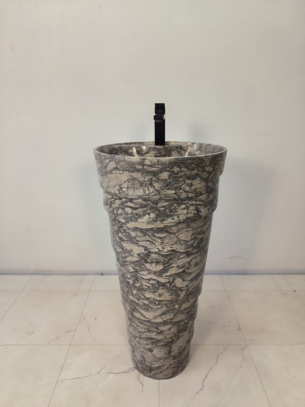 Раковина напольная из мрамора Pedestal Doreng Spiral MN-65926 40х40х90