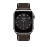Apple Watch Series 8 Hermes 45mm, тёмно-коричневый ремешок с раскладывающейся застежкой