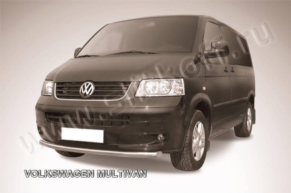 Защита переднего бампера (нержавейка) Volkswagen Multivan (2003-2015) d57