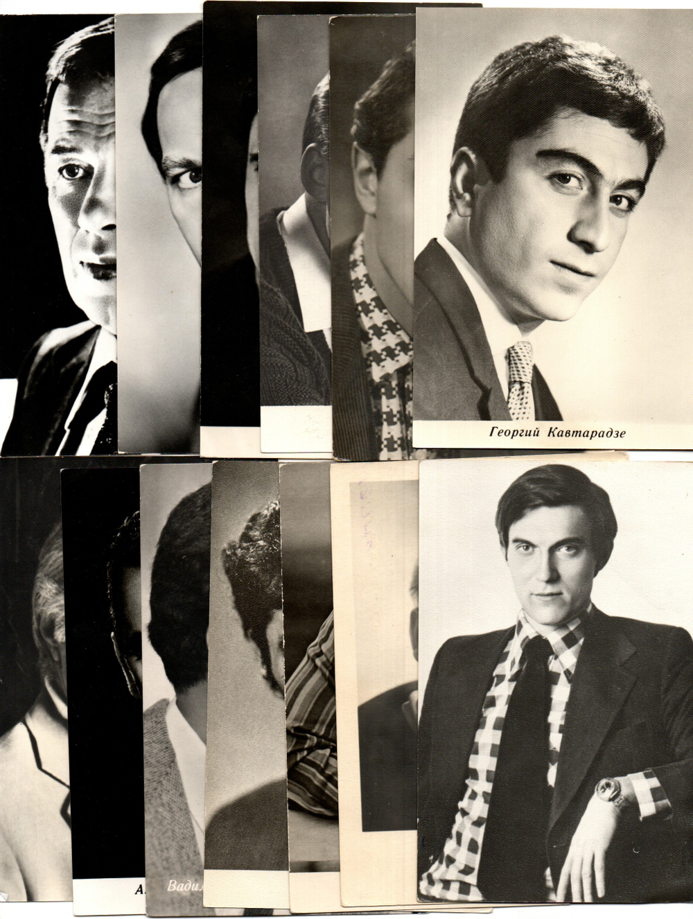 №108 Открытки Артисты и актёры СССР 1960–1970-е г. 25 штук. Чёрно-белые, чистые, без повторов