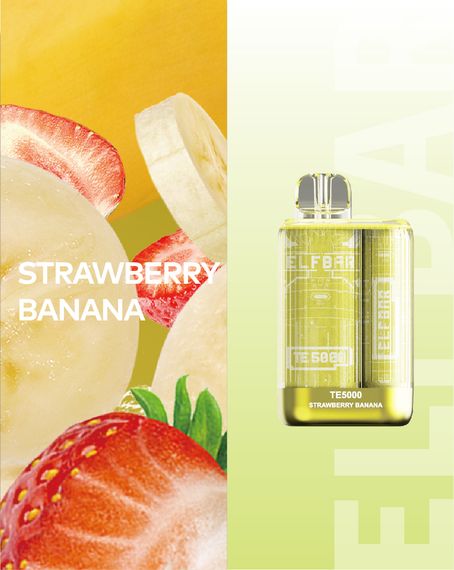 Elf Bar ТЕ5000 - Strawberry Banana (5% nic)