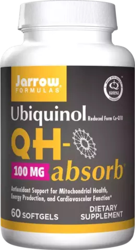 Jarrow Formulas, Убихинол, Ubiquinol QH-Absorb 100 mg, 60 капсул