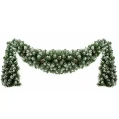 Сваг Генеральский с шишками заснеженный 150 см., ПВХ, ЕлкиТорг (52012)