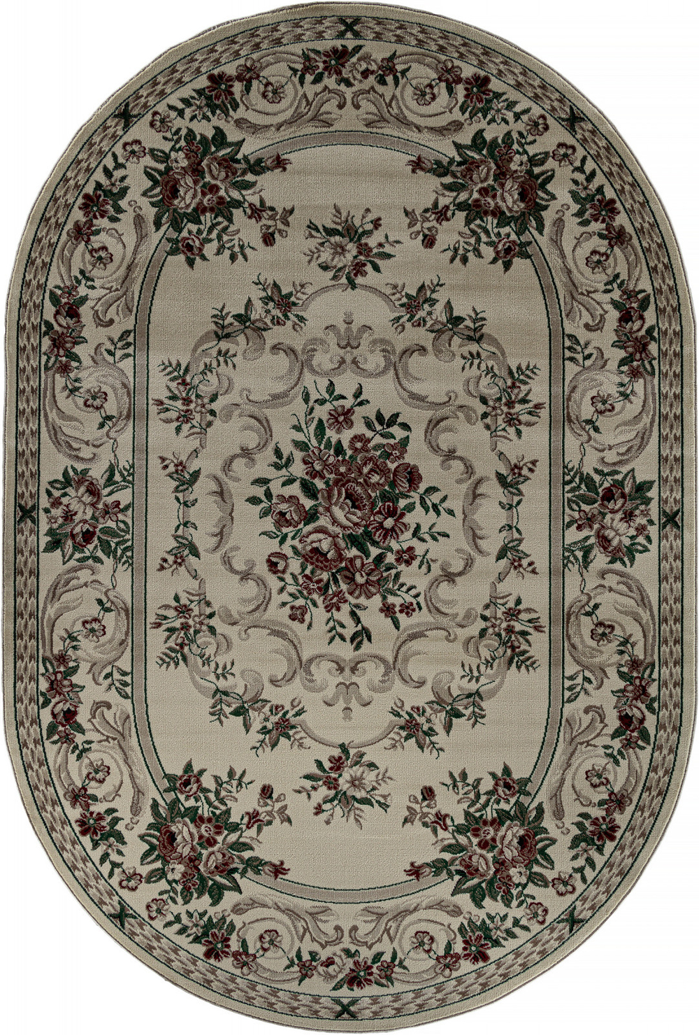 Ковер D057 - CREAM - Овал - коллекция COLIZEY размер 80*150 см