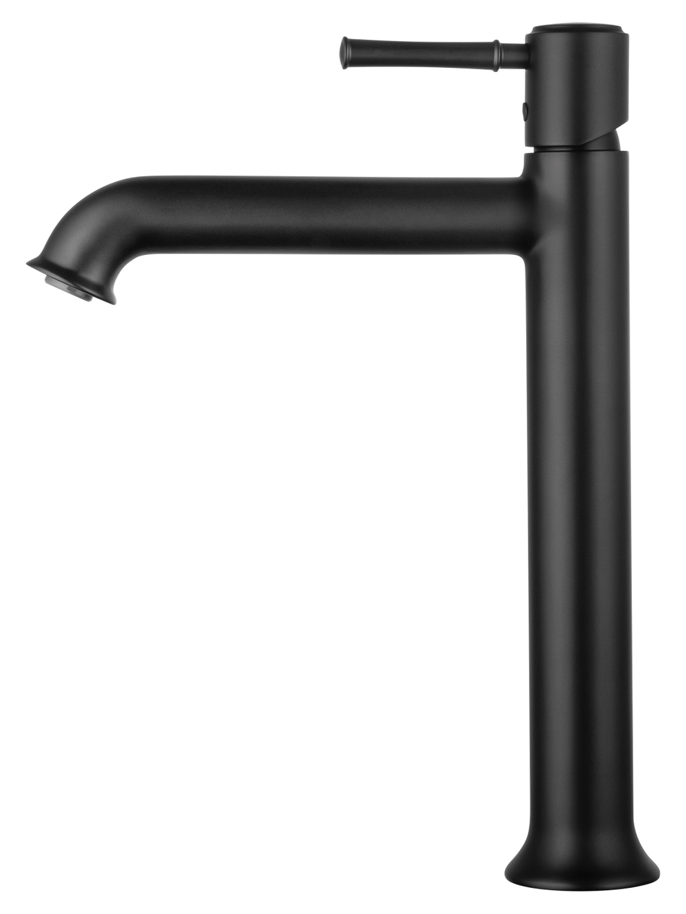 Смеситель для раковины высокий WONZON & WOGHAND TOR, Черный матовый (WW-88019073-MB)