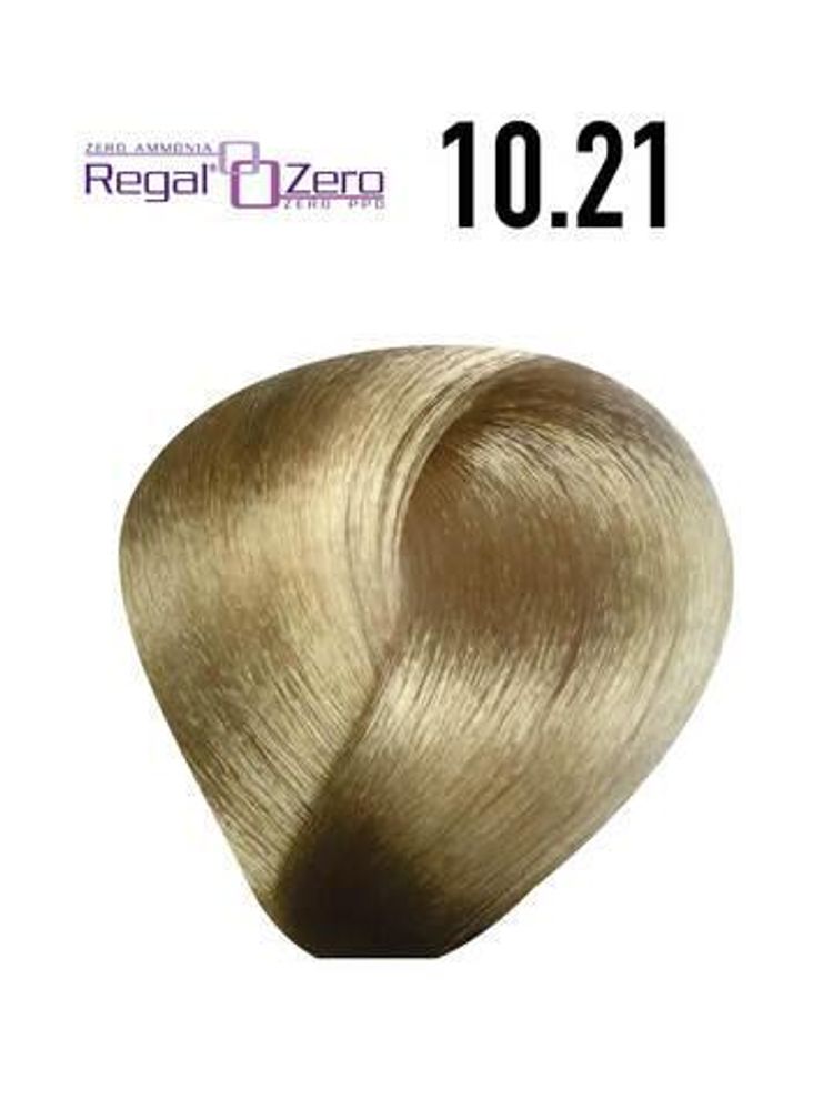 Перманентная крем-краска для волос без аммиака, Regal Zero (личи платиновый блонд пепельный перламутр), 10.21, BES