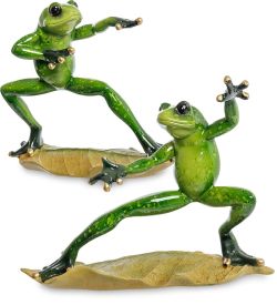 MN- 61 Комплект фигурок 2 шт. «Лягушки на серфе»