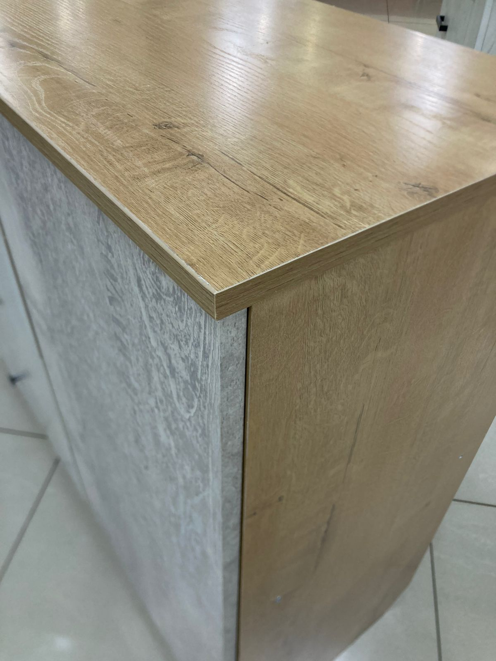 Комод на 1050 правый Ассоль Дуб бунратти/анкор белый/дельмар