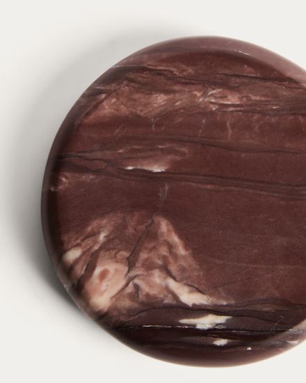 Набор из 4 подставок под стаканы Meran из бордового мрамора