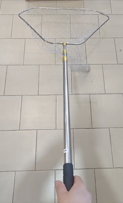 Подсак для ловли рыбы телескопический ручка 1.7м