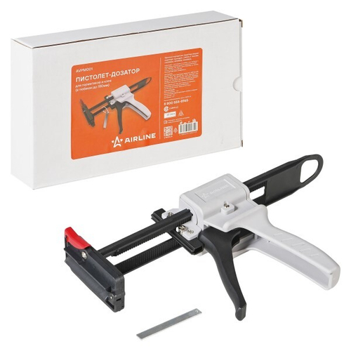 Пистолет-дозатор для герметиков и клея (в тюбиках до 180 мм) (AIRLINE)