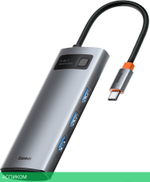 USB-хаб Baseus Metal Gleam Gray (CAHUB-CX0G)