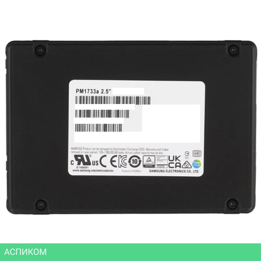 SSD диск Samsung PM1733a 7680GB (MZWLR7T6HBLA-00A07)