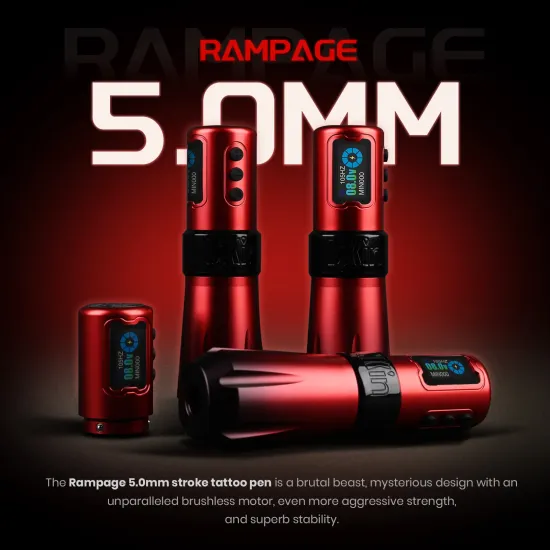 INKIN Rampage 5.0 by Ez Tattoo - беспроводная тату машинка I'Kin (INKin)