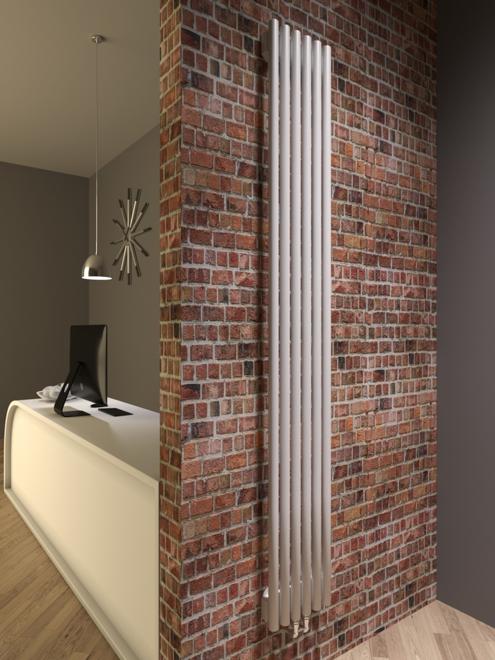 Вертикальные дизайн-радиаторы R42 1500мм с боковым подключением
