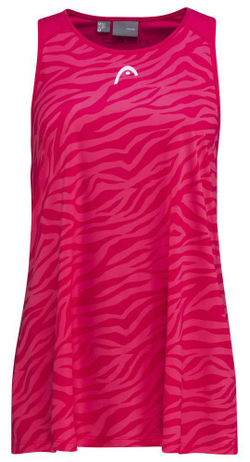 Футболка для девочки теннисная Head Agility Tank Top G - magenta/print vision