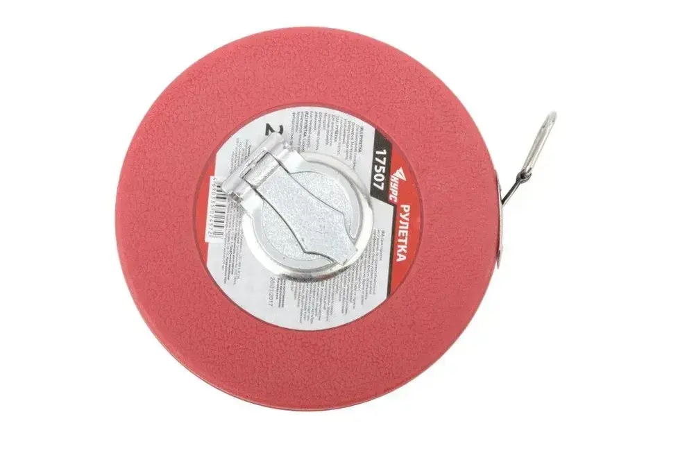 Рулетка строительная 20 м землемерная фибергласовая лента для измерения больших длин