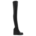 Burberry Pillar Over the knee Boots 9.5cm Women"s Black
