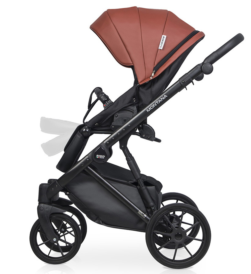 Детская коляска Riko Basic Montana Ecco 2 в 1 17 Maroon