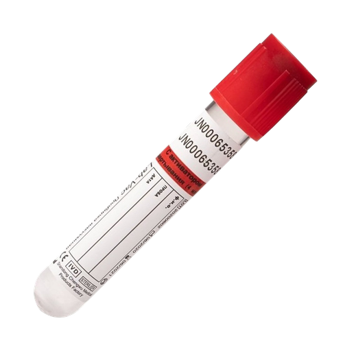 Вакуумные пробирки с активатором свертывания крови, 10 мл, 16х100мм, Китай, 100шт/упк