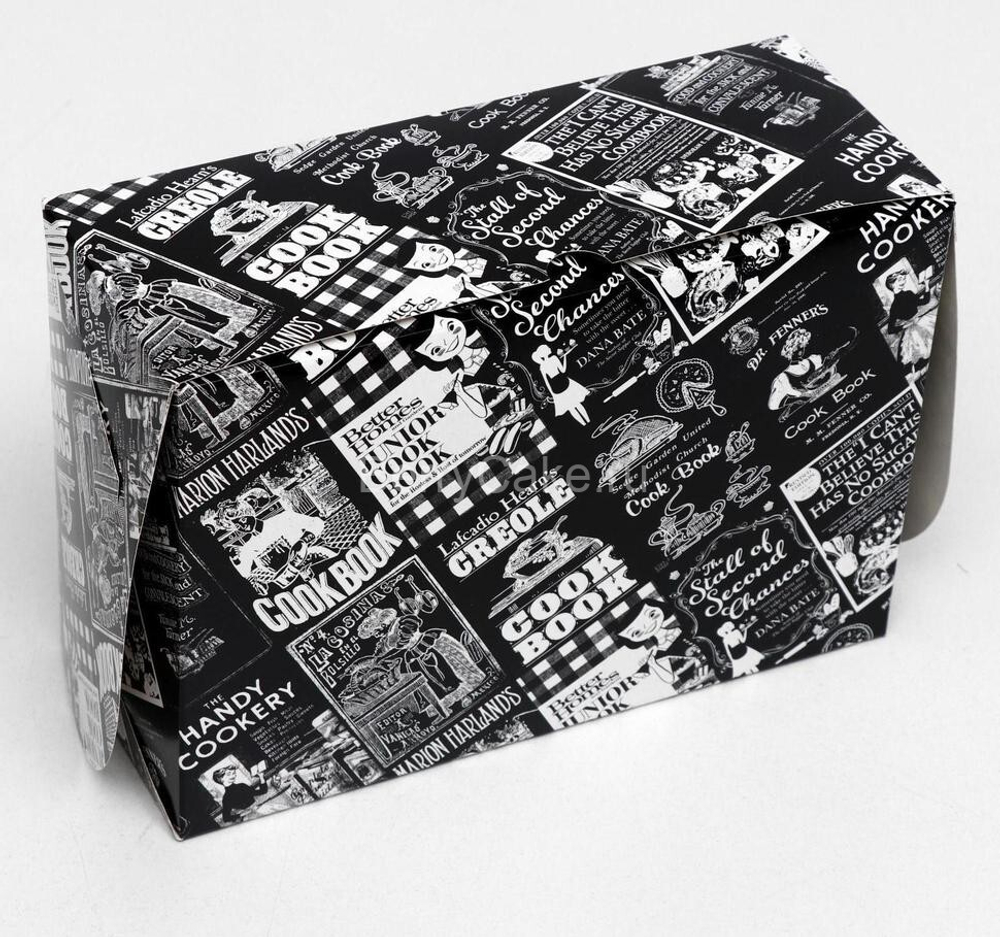 Упаковка для капкейков с окном Cook Book (6 ячеек ) 25*16*10 см