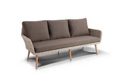 "Прованс" диван из искусственного ротанга трехместный, цвет бежевый