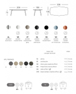 Стол ламинированный Scab Design Squid, тортора, сланец