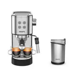 Рожковая кофеварка KRUPS XP444C10 с кофемолкой GX204D10